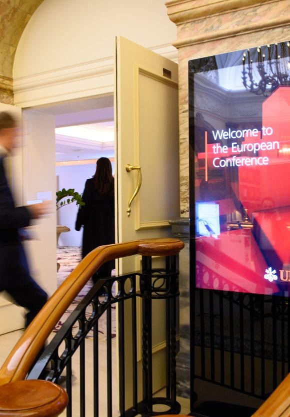 Promotional imagery for the UBS European Conference