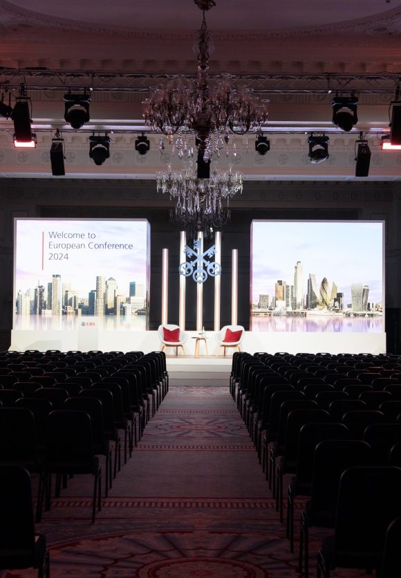 The main stage at the UBS European Conference